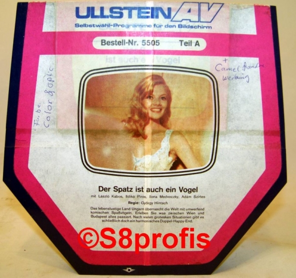 Lichtton Ullstein AV,  Der Spatz ist auch ein Vogel- Teil A + Camel Zigarettenwerbung,B+C Bestellnr. 5505/5505/5505